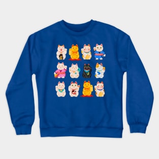 Lucky Cat Welcome Crewneck Sweatshirt